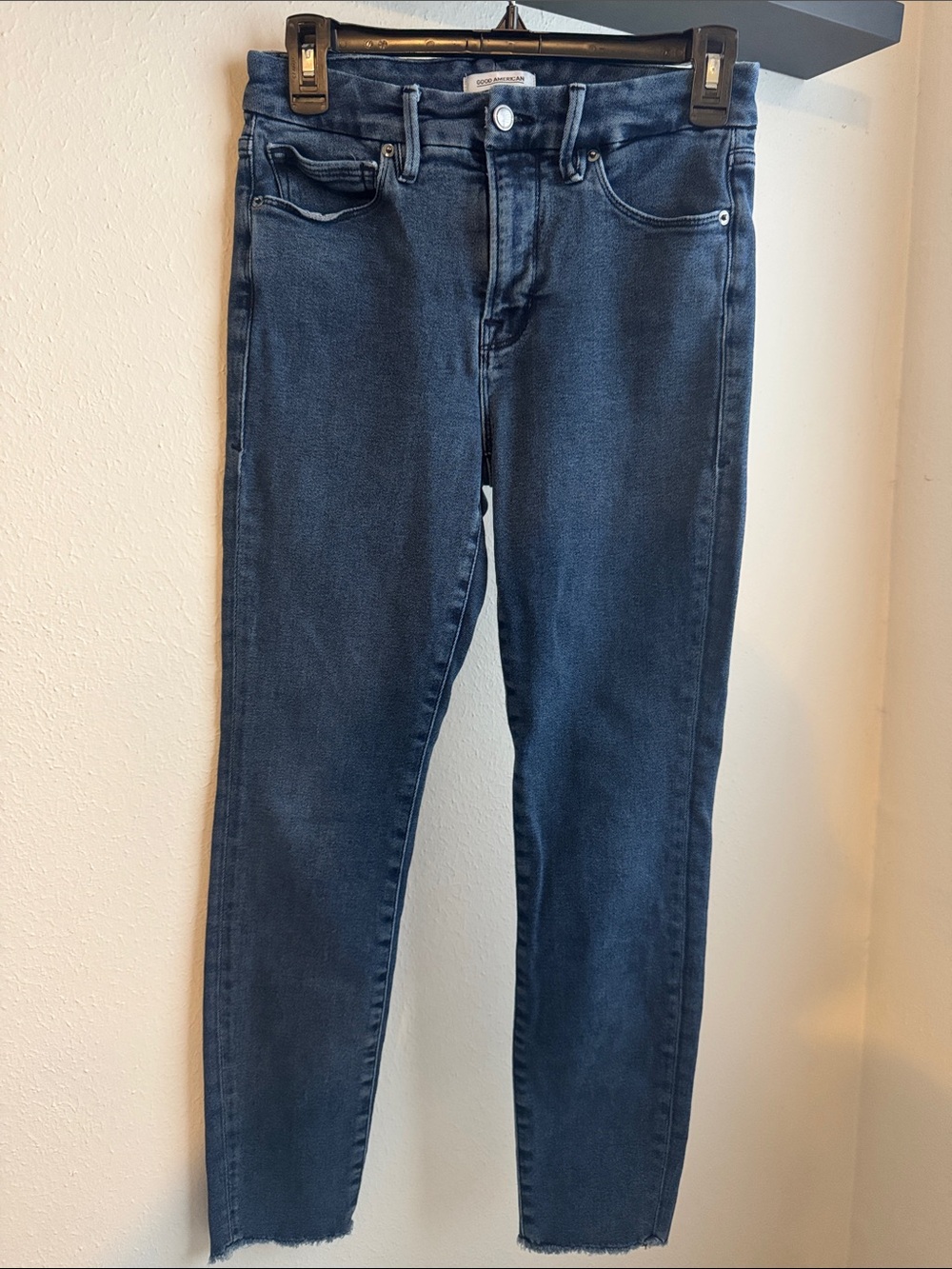 Good American Good Legs Dark Indigo Skinny Jeans